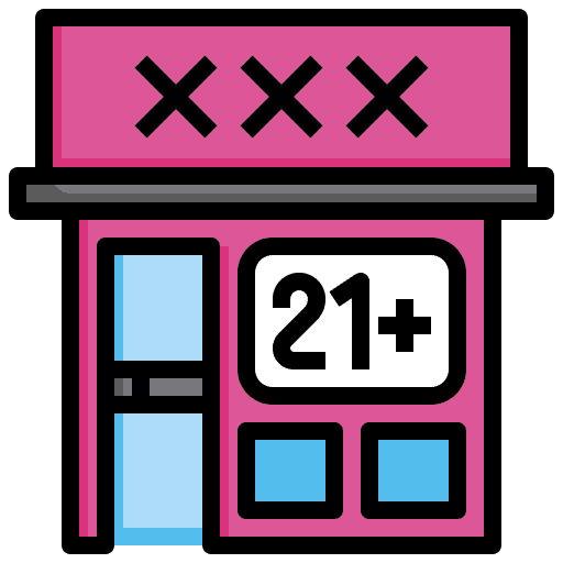 Sex shop shop architecture and city building icon Sex shop shop architecture and city building icon