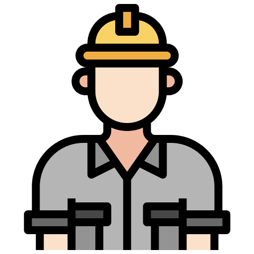 Engineer job user worker icon