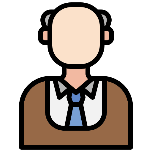 Professor people user caucasian icon