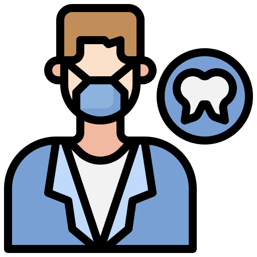 Dentist doctor people professions and jobs icon Dentist doctor people professions and jobs icon