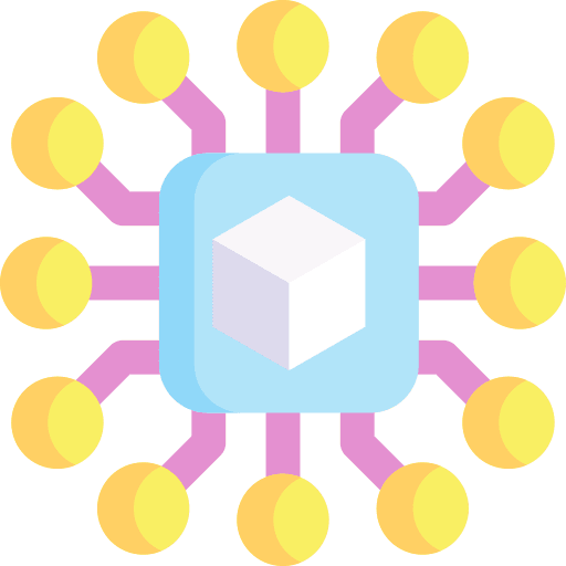 Digital digital electronics technology icon