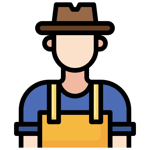 Farmer man farmer user icon Farmer man farmer user icon