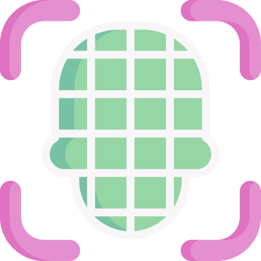 Face scanner face technology electronics icon Face scanner face technology electronics icon