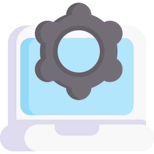 Settings cogwheel gear connection icon Settings cogwheel gear connection icon