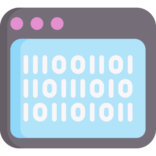 Binary code data electronics binary code icon Binary code data electronics binary code icon