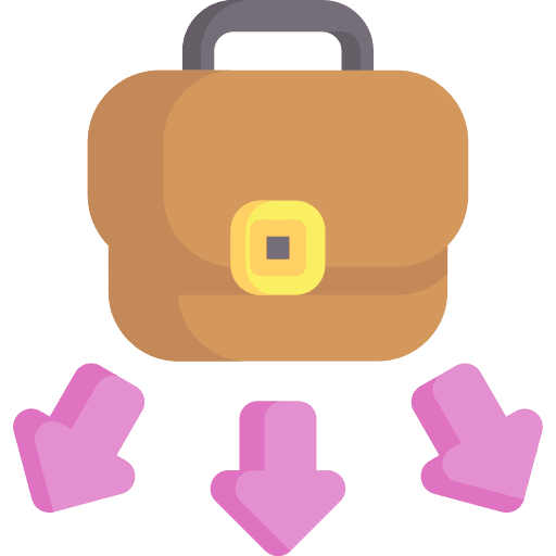 Business opportunity options suitcase icon Business opportunity options suitcase icon