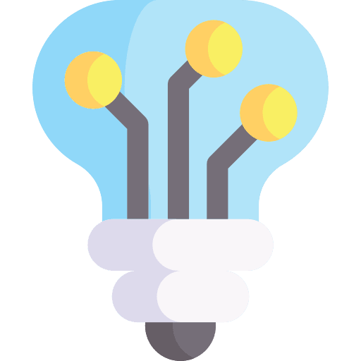 Light bulb ai idea lightbulb icon Light bulb ai idea lightbulb icon