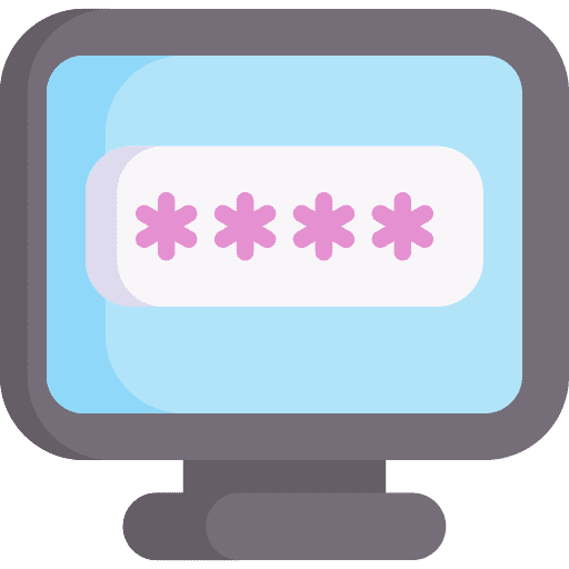 Password security restricted protection icon Password security restricted protection icon