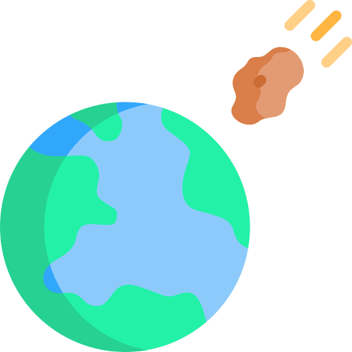 Earth nature collision space icon Earth nature collision space icon