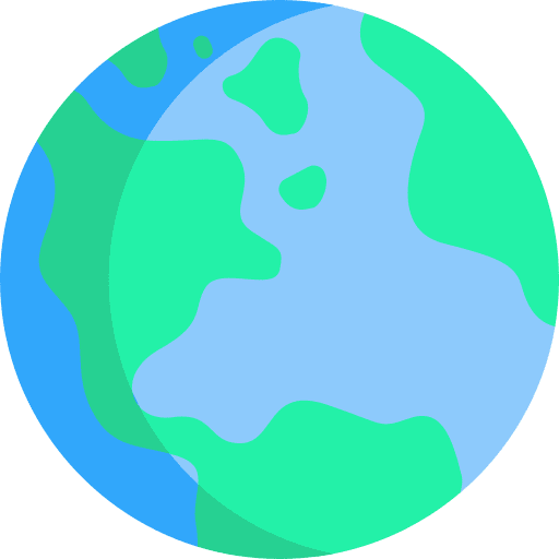 Earth world planet earth location icon