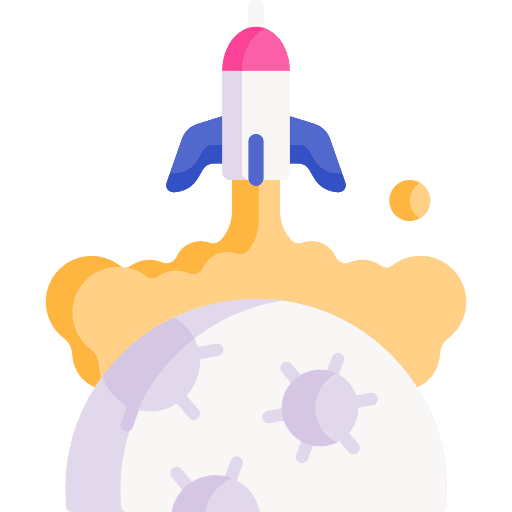 Rocket start up transportation start button icon Rocket start up transportation start button icon