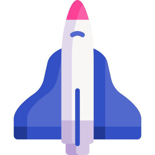Space shuttle rocket launch startup space shuttle icon Space shuttle rocket launch startup space shuttle icon