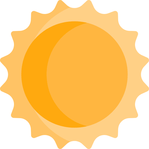 Sun meteorology warm summer icon