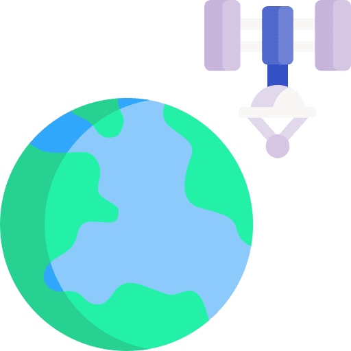 Earth electronics satellite gravity icon Earth electronics satellite gravity icon