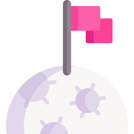 Moon discover mission landing icon Moon discover mission landing icon