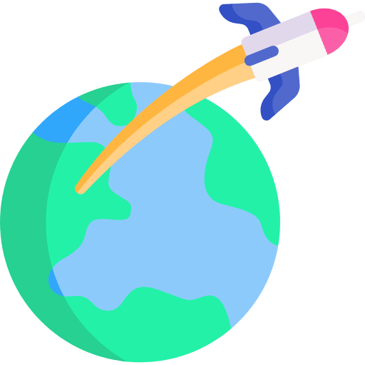 Rocket planet earth rocket ship space ship icon Rocket planet earth rocket ship space ship icon