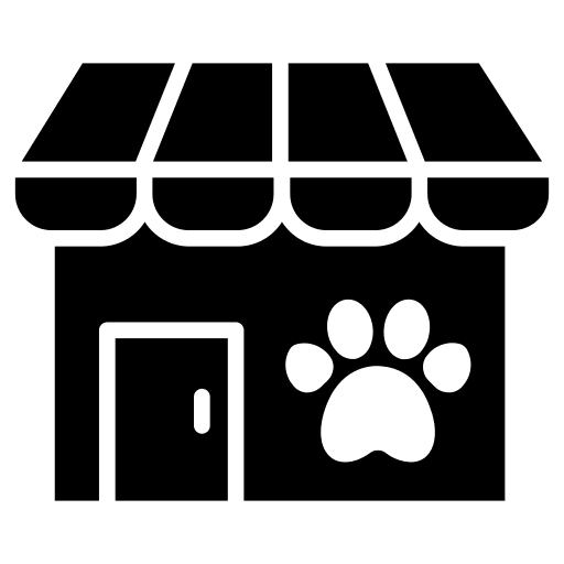 Pet shop pawprint animals animal icon