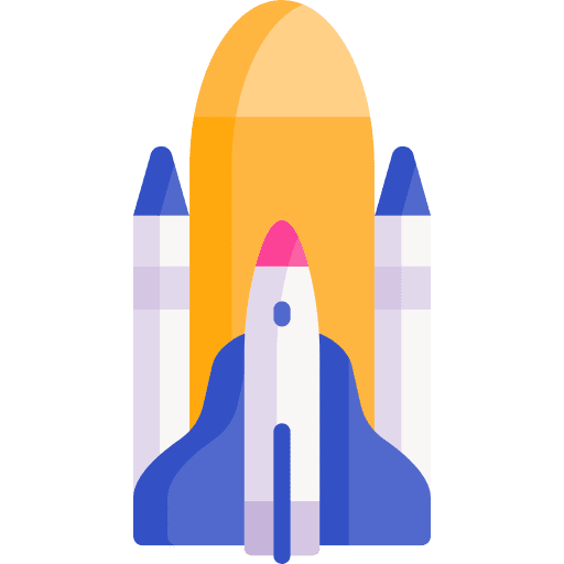 Space shuttle spaceship transportation space shuttle icon Space shuttle spaceship transportation space shuttle icon