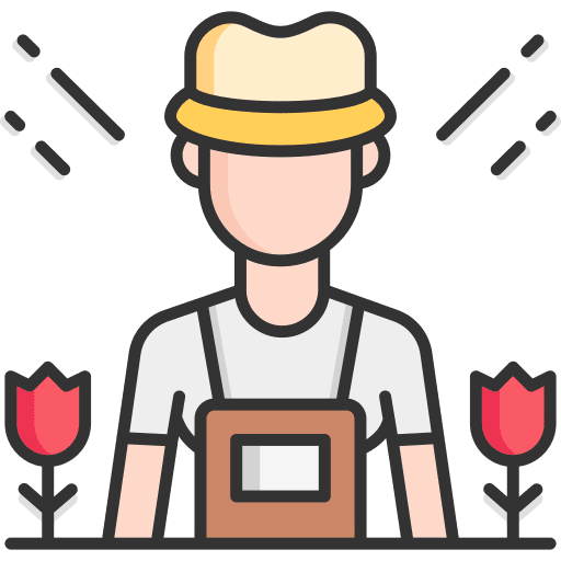 Farmer professions and jobs man avatar icon