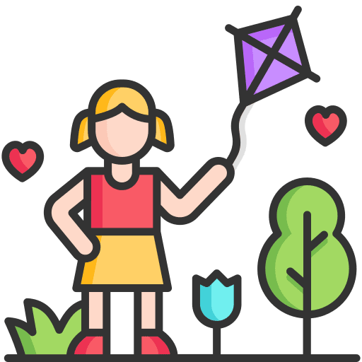 Girl girl nature kid and baby icon