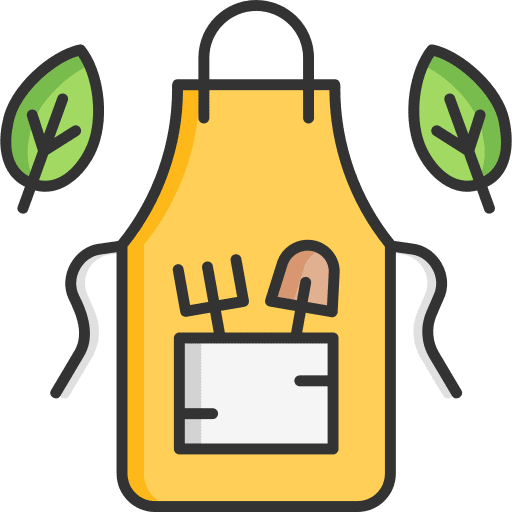 Apron farming and gardening gardener apron icon Apron farming and gardening gardener apron icon