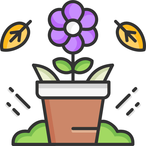 Flower pot flower pot petals garden icon Flower pot flower pot petals garden icon