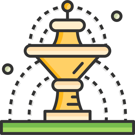 Fountain urban decoration fountain icon Fountain urban decoration fountain icon