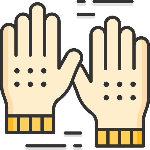 Gloves protective equipment gardening tool icon