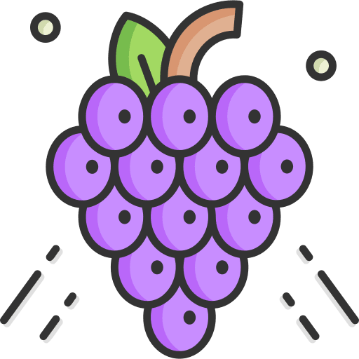 Grapes bouquet organic healthy food icon Grapes bouquet organic healthy food icon
