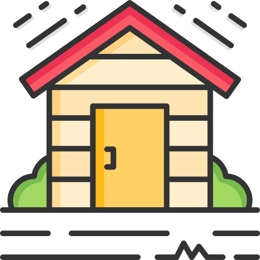 Shed farm house farming and gardening shed icon Shed farm house farming and gardening shed icon