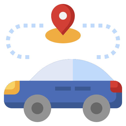 Autonomous car wifi placeholder transportation icon