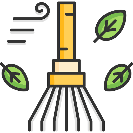 Rake wind nature gardening tools icon Rake wind nature gardening tools icon