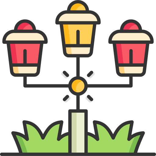 Street lamp lamp post light architecture and city icon Street lamp lamp post light architecture and city icon
