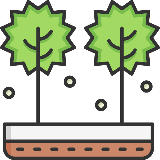 Tree farming and gardening plant tree icon Tree farming and gardening plant tree icon