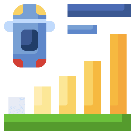 Data chart transport transportation data chart icon