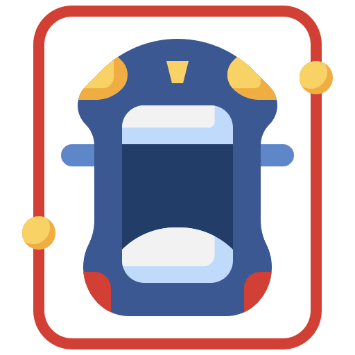 Driverless car self driving artificial intelligence driverless car icon Driverless car self driving artificial intelligence driverless car icon