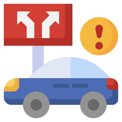 Emergency diversion emergency diversion transportation warning icon Emergency diversion emergency diversion transportation warning icon