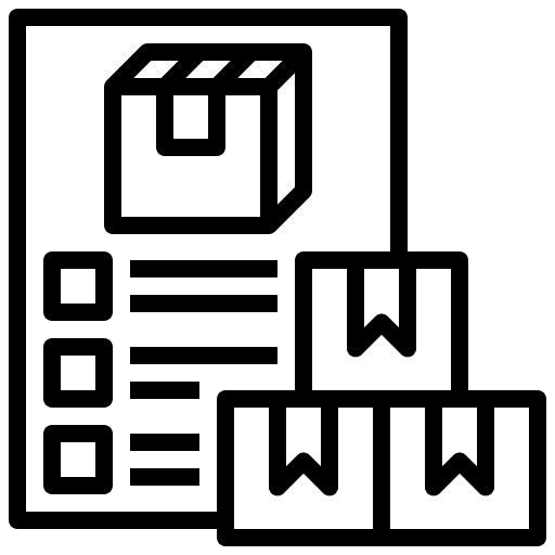 Document delivery box logistics delivery paper icon