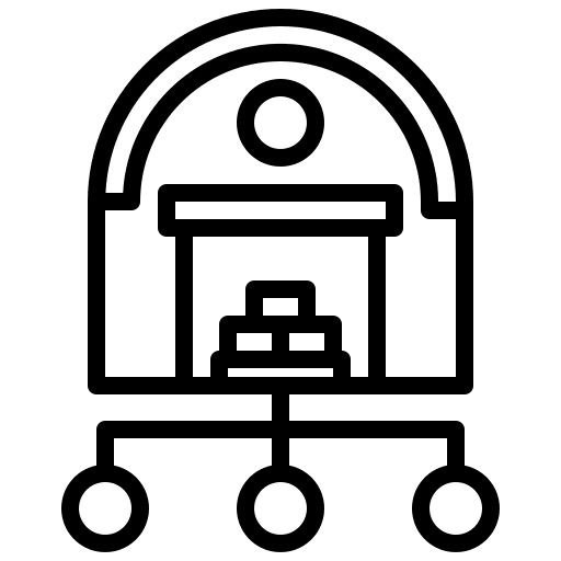 Hub hub paperwork shipping and delivery icon