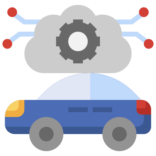 Synchronization car computing automotive icon Synchronization car computing automotive icon