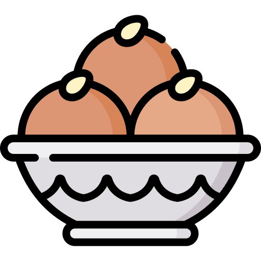 Gulab jamun hindu gastronomy food icon