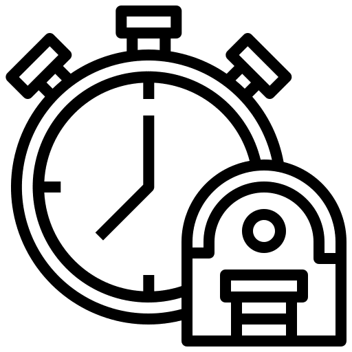 Stopwatch time logistics shipping icon Stopwatch time logistics shipping icon