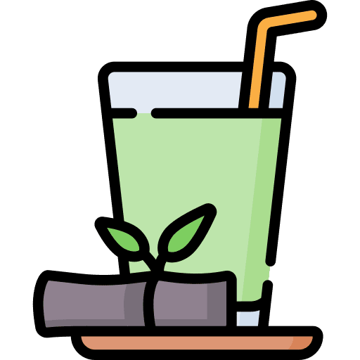 Sugar cane juice glass india food and restaurant icon Sugar cane juice glass india food and restaurant icon