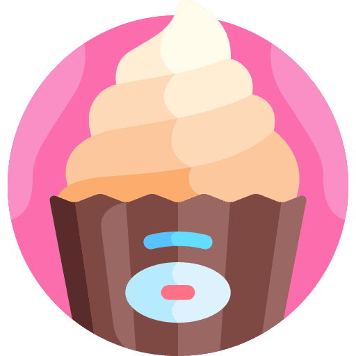 Cupcake muffin sweet baked icon