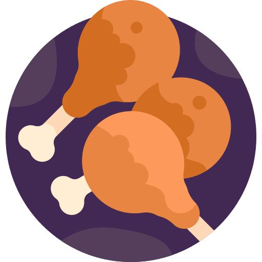 Fried chicken fast food fried chicken food and restaurant icon