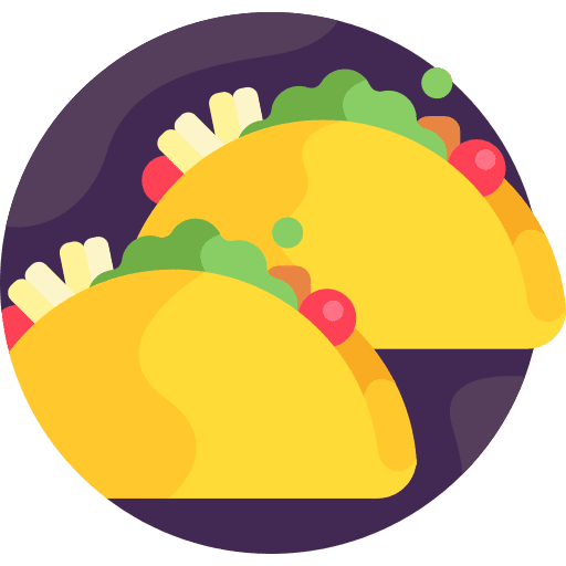 Tacos tomato sandwich traditional icon Tacos tomato sandwich traditional icon
