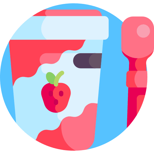 Frozen yogurt strawberry milky food icon Frozen yogurt strawberry milky food icon