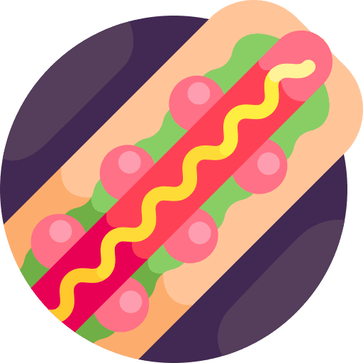Hot dog hot dog mustard sandwich icon Hot dog hot dog mustard sandwich icon