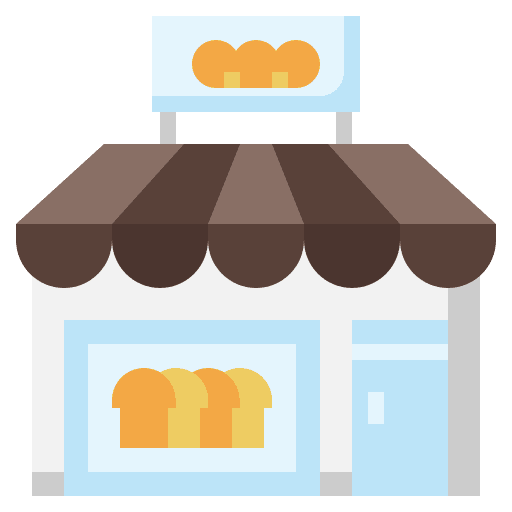 Bakery shop bakery food store architecture and city icon Bakery shop bakery food store architecture and city icon