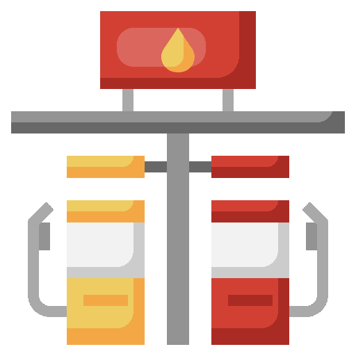 Gasoline station transportation gasoline pump fuel station icon Gasoline station transportation gasoline pump fuel station icon